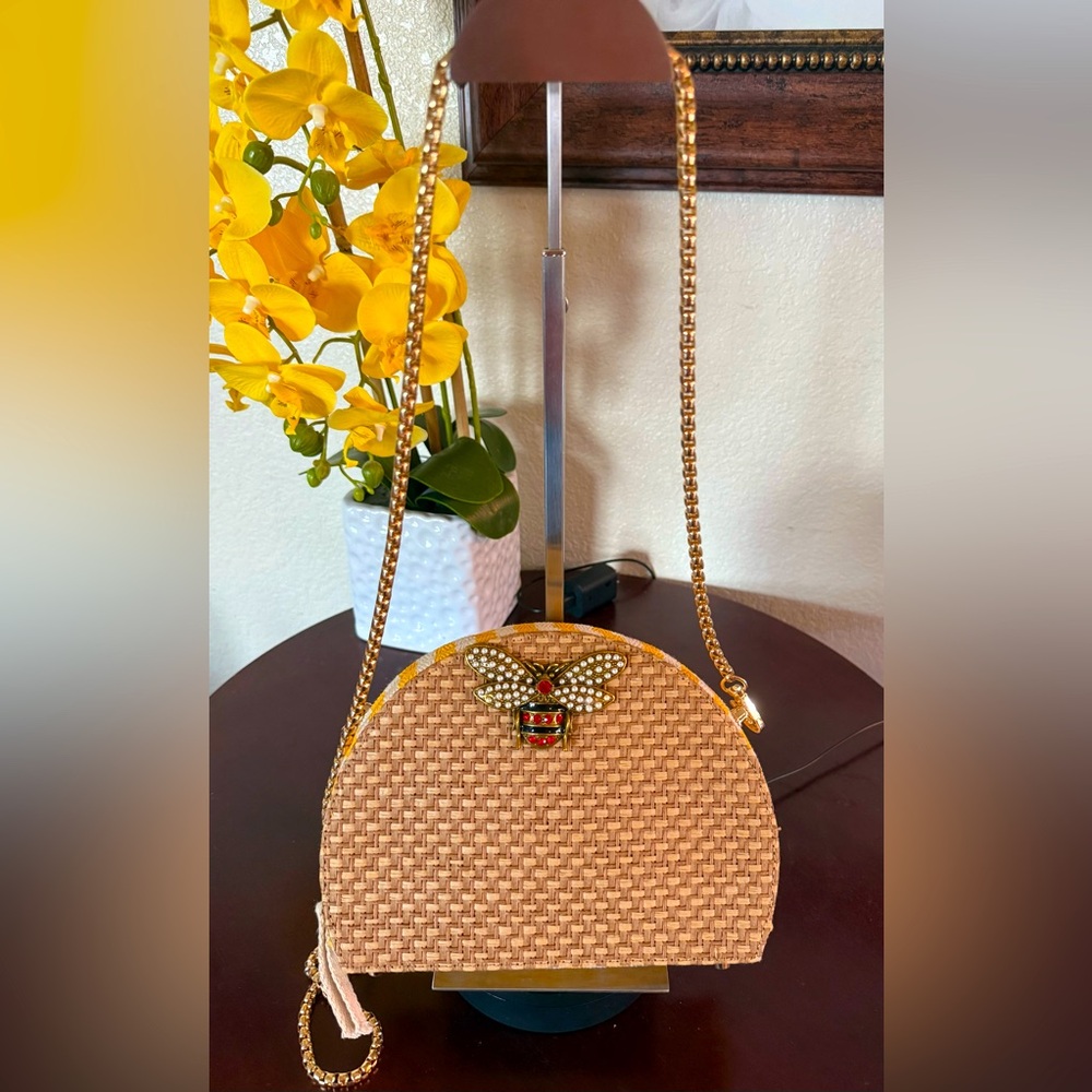 Christian Dior Bohemian Riviera clutch converted into a crossbody. Euc